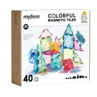 Mideer Magnetická stavebnica Zvieratká 40ks