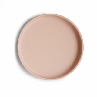 Mushie Classic Silikónový tanier s prísavkou Blush