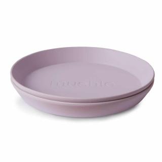 Mushie okrúhly tanier 2 ks - Soft Lilac