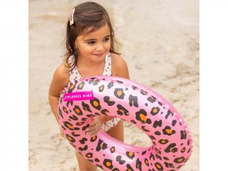 Swim Essentials Nafukovacie koleso Leopard ružový 50 cm