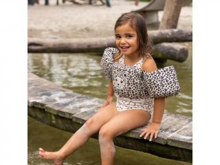 Swim Essentials Plávacia vesta s rukávnikmi Leopard 2-6 rokov