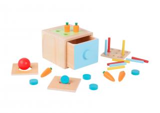 Tooky Toys Montessori box Vkladačka 4v1