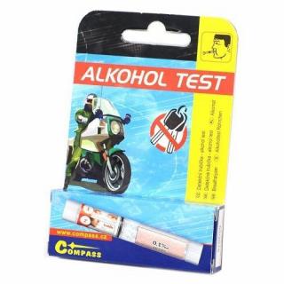 Alkohol tester - detekčný trubička, jednorazový - COMPASS