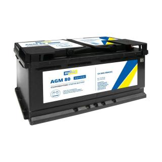 Autobatérie AGM 80 Ah 12V, pre štart-stop systém - Cartechnic