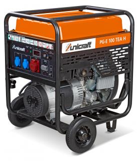 Benzínový generátor 11000 W, 3 zásuvky (2x 230 V, 1x 400 V) Unicraft PG-E 100 TEA H