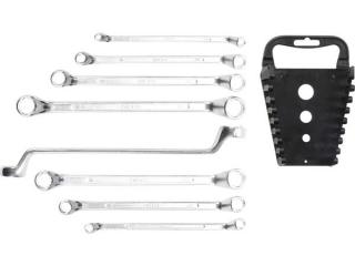 BGS Technic BGS 1212 Obojstranné krúžkové kľúče 6 ÷ 22 mm, ofsetové, DIN 838. Sada 8 dielov