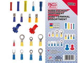 BGS Technic BGS 14105 Káblové koncovky, konektory, spojky. Sortiment 160 dielov