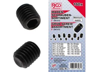 BGS Technic BGS 14135 Vnútorné skrutky - červy M3 ÷ M10 (sada 160 dielov)