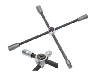 BGS Technic BGS 1458 Krížový kľúč na kolesá automobilov 24 x 27 x 32 x 3/4" s kľúčom