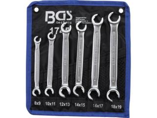 BGS Technic BGS 1745 Kľúče s otvoreným koncom 8 ÷ 19 mm na matice kolies. Sada 6 dielov