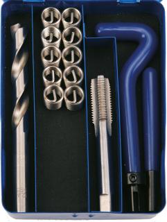BGS Technic BGS 1957 Sada 14 dielov na opravu závitov M14 x 1,25 mm
