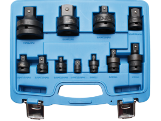 BGS Technic BGS 25140 Ráčnové adaptéry 1/4"÷ 1", tvrdené Cr-Mo (sada 11 dielov)