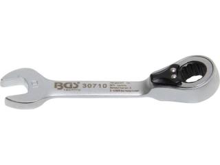 BGS Technic BGS 30710 Kľúč kľúčový 10 mm s račňou, extra krátky