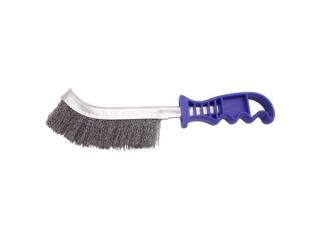BGS Technic BGS 3171 Ručná kefa HBG, zahnutá 260 mm, oceľové lanko, plastová rukoväť
