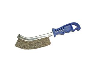 BGS Technic BGS 3173 Ručná kefa HBG, zahnutá 260 mm, mosadzný drôt, plastová rukoväť