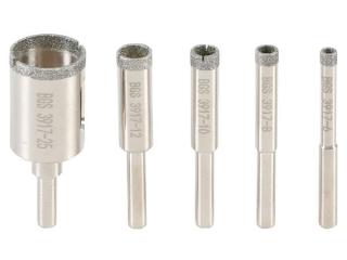 BGS Technic BGS 3917 Diamantové ofsetové vrtáky, priemer 6 ÷ 25 mm. Sada 5 dielov