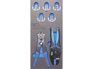 BGS Technic BGS 4029 Krimpovacie a odizolovacie kliešte. Súprava 12 dielov