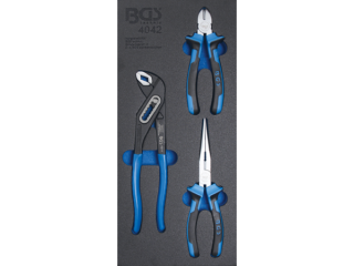 BGS Technic BGS 4042 Sada 3 klieští - Sika, štiepacie, telefónne