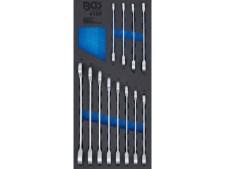 BGS Technic BGS 4196 Ráčnové kľúče 8 ÷ 19 mm. Sada 12 kusov