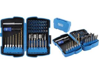 BGS Technic BGS 4811 Sada bitov, vrtákov a nástrčiek 1/4" (55 kusov v kufríku)