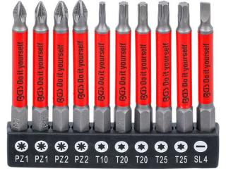 BGS Technic BGS 4831 Sada protišmykových bitov, magnetické, 70 mm (10 kusov)