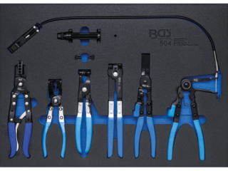 BGS Technic BGS 504 Kliešte na hadicové spony, sada 6 dielov