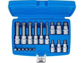 BGS Technic BGS 5172 Nástrčné hlavice 1/4" a 1/2" s vnútorným milimetrom (pre XZN) M4 ÷