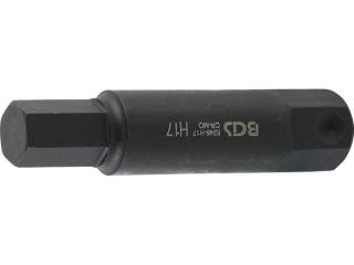 BGS Technic BGS 5246-H17 Šesťhranný bit 22 mm (pre Inbus) HEX 17 x 100 mm, dierovač