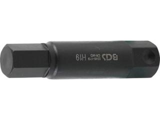 BGS Technic BGS 5246-H19 Šesťhranný bit 22 mm (pre Inbus) HEX 19 x 100 mm, dierovač