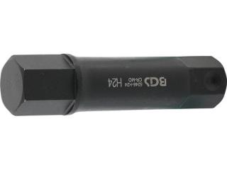 BGS Technic BGS 5246-H24 Šesťhranný bit 22 mm (pre Inbus) HEX 24 x 100 mm, dierovač