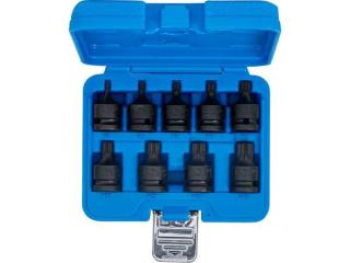 BGS Technic BGS 5487 Nástrčné hlavice 1/2" XZN M4 ÷ M16, rázové (sada 9 dielov)
