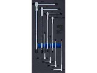 BGS Technic BGS 6081 Modul kľúčov 1/3: Kľúče 6 hrán 2 ÷ 10 mm s posuvnou T-rukoväťou