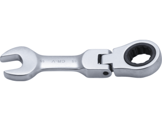 BGS Technic BGS 6915 Krátky kľúč 15 mm s račňou, kĺbový