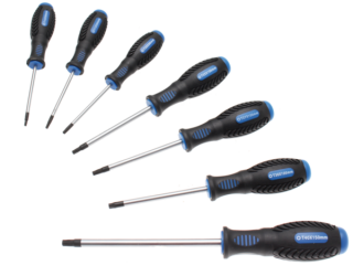 BGS Technic BGS 7841 Sada skrutkovačov s T-drážkou a vŕtaním (pre Torx) T10 ÷ T40 (7 kusov)