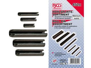 BGS Technic BGS 8054 Uzamykateľné pružné kolíky. Sada 450 dielov v PVC kazete
