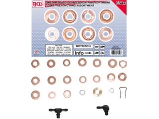 BGS Technic BGS 8107 Tesniace podložky 8 ÷ 16,5 mm pre vstrekovače (sada 551 dielov)