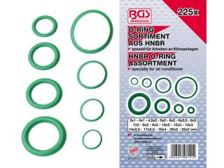 BGS Technic BGS 8121 Tesniace O-krúžky pre klimatizáciu, priemer 3 ÷ 22 mm Sada 225 dielov