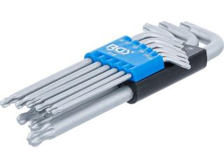 BGS Technic BGS 818 Nástrčné kľúče T-profil T10 ÷ T50 s guľovou hlavou (sada 9 dielov)
