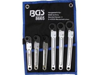 BGS Technic BGS 8665 Ráčnové kľúče 10 ÷ 22 mm na montáž rúr (sada 6 ks)