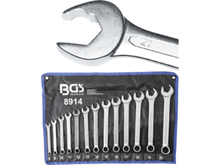BGS Technic BGS 8914 Kľúče 8 ÷ 21 mm s račňou. Sada 13 dielov