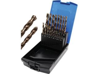 BGS Technic BGS 9297 Špirálové vrtáky HSS-G M35 1 ÷ 10 mm z kobaltovej ocele. Súprava 19 dielov