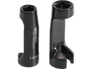 BGS Technic BGS 9461 Kľúče na palivové potrubie. Sada 2 dielov (3/8" 14 mm a 1/2" 17 mm) pre