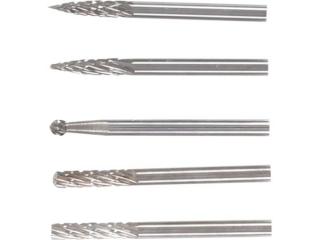 BGS Technic BGS 9596 HSS stopkové frézy, extra krátke, stopka 3 mm (sada 5 ks)