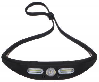 Čelovka s gumovým pásikom a senzorom, 160 lm, XPG LED, COB, USB - SIXTOL