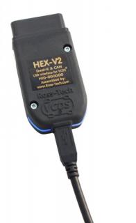 Diagnostika VAG-COM VCDS Standard 3 VIN, HEX V2 USB kábel, pre koncern VW