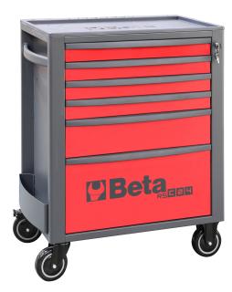 Dielenský vozík, 6 zásuviek, červený - Beta Tools