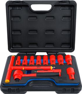 Elektrikárska holá súprava 3/8" Pro Torque VDE, izolovaná, 7-22 mm, 12 dielov - BGS 7133