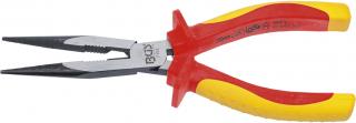 Elektrikárske kliešte VDE pre jemnú mechaniku, rovné, predĺžené 200 mm - BGS 7152