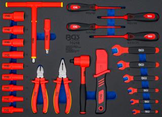 Elektrikárske náradie s izoláciou VDE, sada 26 dielov - BGS 70218