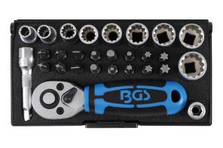 Gola sada 1/4"; 28 dielov - BGS 2143
